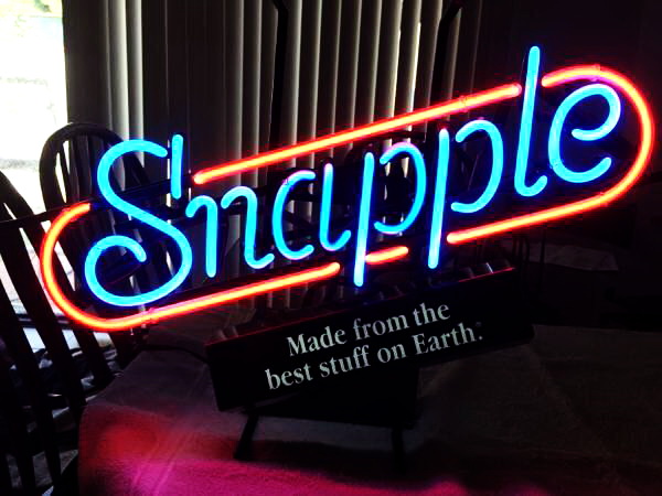 Snapple Best Stuff On Earth Neon Sign